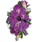 Purple Promise Wristlet from Backstage Florist in Richardson, Texas